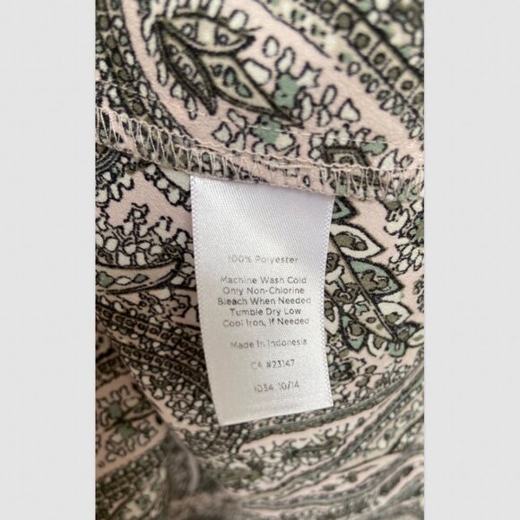 Talbots Paisley Tank Top Size L / P - Picture 5 of 5